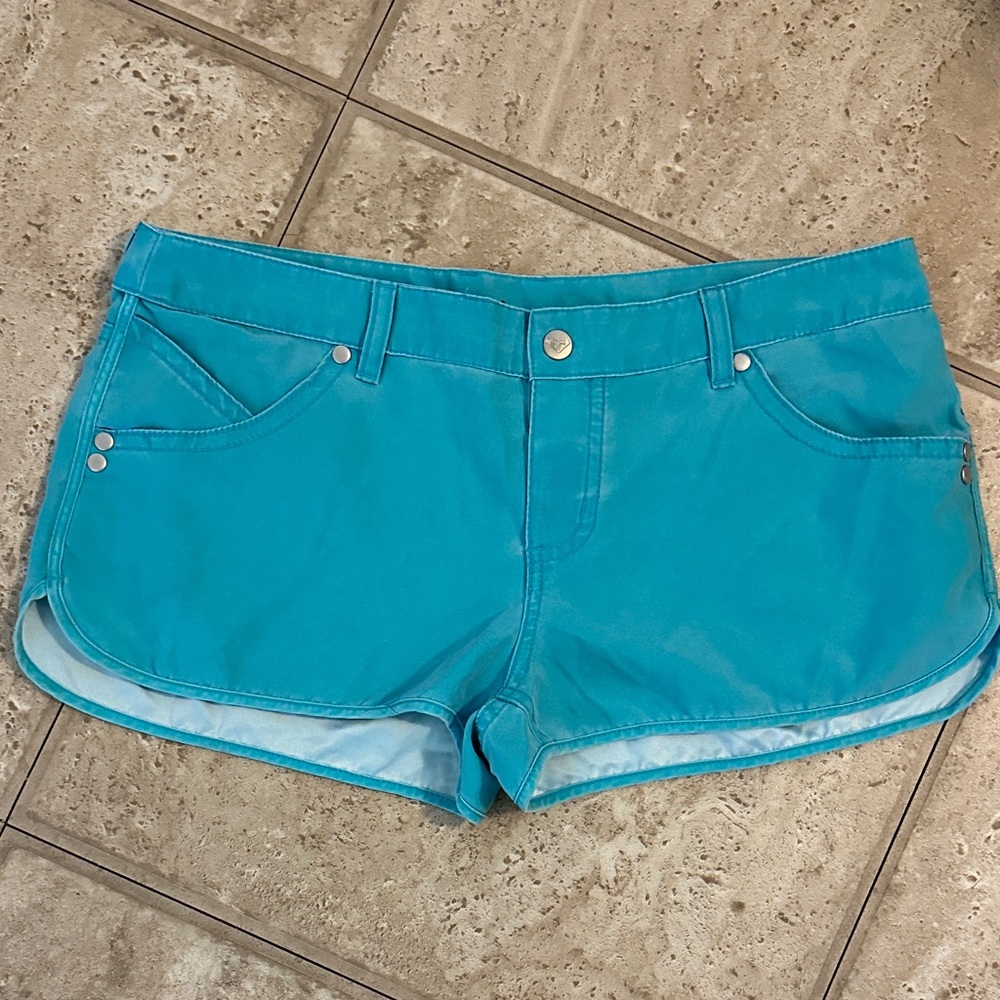 Roxy Turquoise Jean Shorts